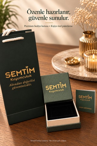 Akışkan Organik Form Parlak Altın Renk Modern Kadın Küpe