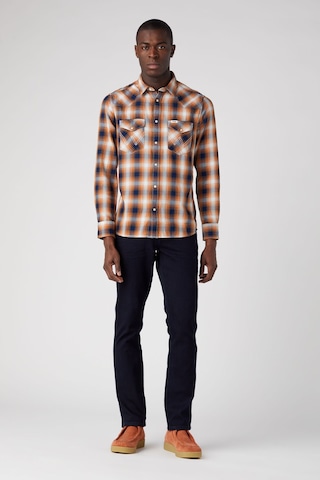 Wrangler Texas Slim Fit Dar Kesim Normal Bel Koyu Mavi Esnek Jean Kot Pantolon Çok Renkli