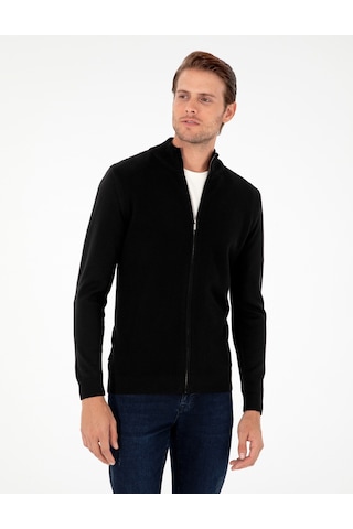 Pierre Cardin Erkek Siyah Hırka Triko 50300497-vr046 Siyah