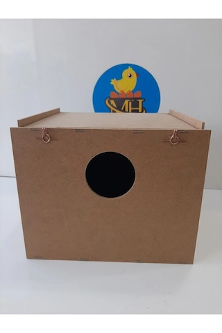 Mh Çift Kapılı Muhabbet Kuşu Yuvalık Plastik Folluklu Dahil 2 Adet