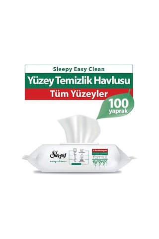Sleepy Easy Clean Yüzey Temizlik Havlusu 100' Lü X 4 Adet 400 Yaprak Tekli