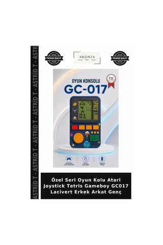 Özel Seri Oyun Kolu Atari Joystick Tetris Gameboy Gc017 Lacivert Erkek Arkat Genç