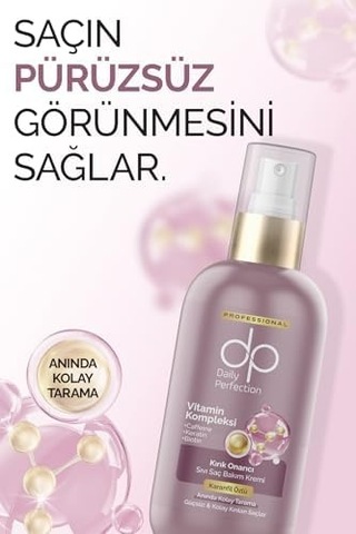 Daily Perfection Karanfil Özlü Sıvı Saç Bakım Kremi 200 Ml - Keratin, Biotin Ve Kafein Destekli Kolay Tarama Sağlayan Durulanmayan Bakım