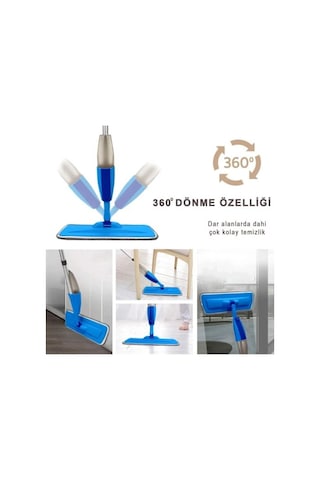 Flora Water Sprey Mop Su Hazneli 300 ML + Yedek Bez