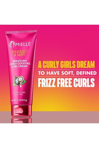 Mielle Babassu & Mint Bukle Belirginleştirici Durulanmayan Saç Bakım Kremi 213gr