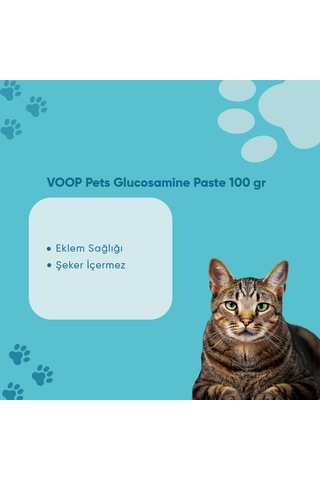 Voop Pet Glucosamine Paste Kediler İçin Eklem ve Kas Desteği 100 G