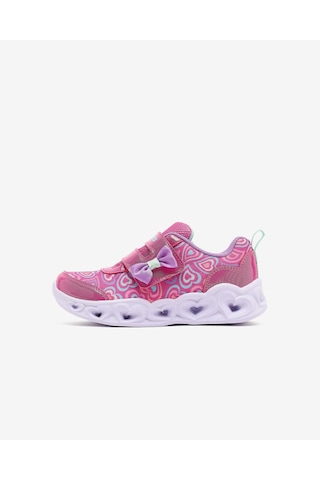 Skechers Heart Lıghts Boogıe Land Küçük Kız Çocuk Pembe Işıklı Spor Ayakkabı 303258n Hpmt Pembe