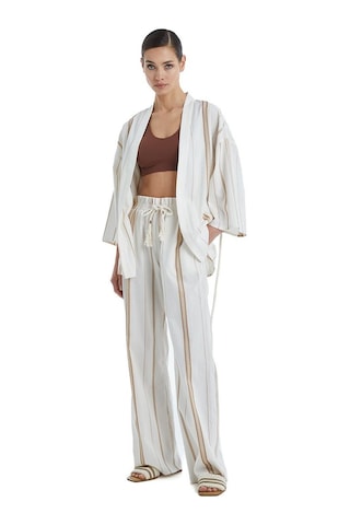 Blackspade Kadın Kimonolu Bej Pijama Takımı C2t0n4o06- 001