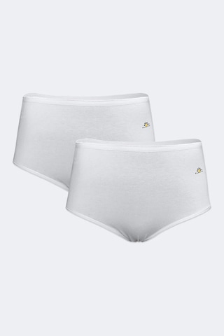 Kadın 6 Lı Paket Siyah Beyaz Ten Modal Yüksek Bel Slip Külot 6gg1851 Siyah-Beyaz-Ten