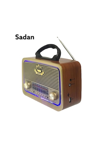 Vintage Rt-301 Nostalji Bluetooth Şarjlı Radyo Usb Sd Mp3 Player