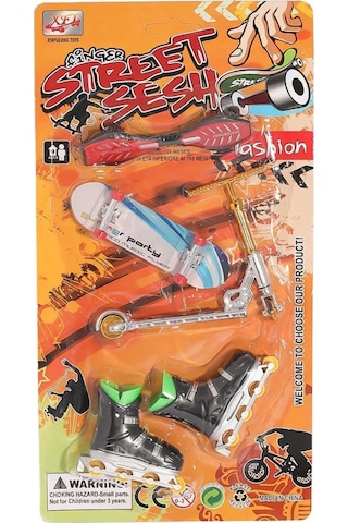 Kzl-012-a7 Kartela Kaykay Paten Scooter Oyun Seti -kızılkaya Kırmızı