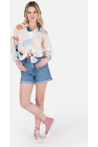 Colin's Colins Rahat Kesim Yüksek Bel Jean Mavi Kadın Jean Şort Cl1069630 Cl1069630 Q1.v1 Dn42726 Denim