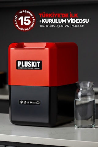 Pluskit 8 Litre 15 Aşama Mineralli 75 Gpd Su Arıtma Cihazı Ks0010