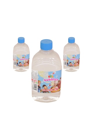 Köpük 3 Adet Baloncuk Likiti Yedek Baloncuk Solüsyon 500 Ml