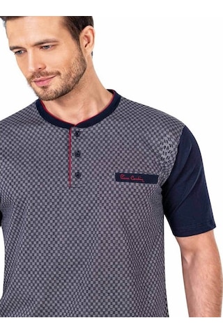 Pierre Cardin Yazlık Damatlık 3'Lü Pijama Takımı Kutulu 5481