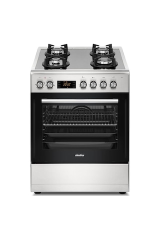 Simfer 1226 Tam Boy Fırın 4G Cam Yüzey Turbo 7 Fonksiyon + Grill
