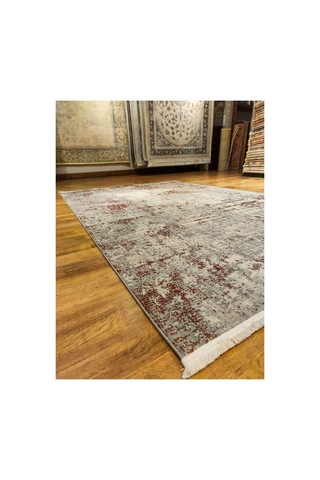 Melange 9506 Bordo-krem-gri Halı Çok Renkli