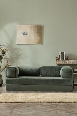 Dekoport Relax Kanepe Dinlenme Koltuğu Puffy Kanepe Yatak Olabilen Açılır Aktivite Koltuğu Yesil