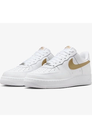 Nike Air Force 1 '07 Af1 Leather White Sneaker Hakiki Deri Erkek Günlük Spor Ayakkabı Beyaz