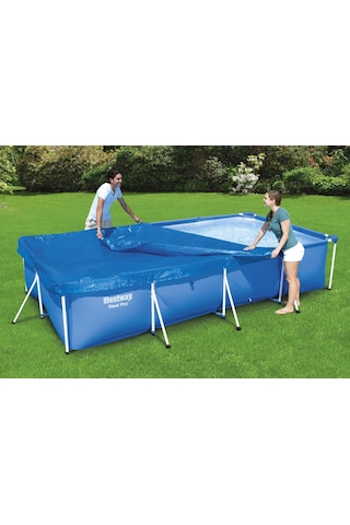 Bestway 58107 Dikdörtgen Havuz Örtüsü - 4,00 M X 2,11 M Yerüstü Havuzlar İçin