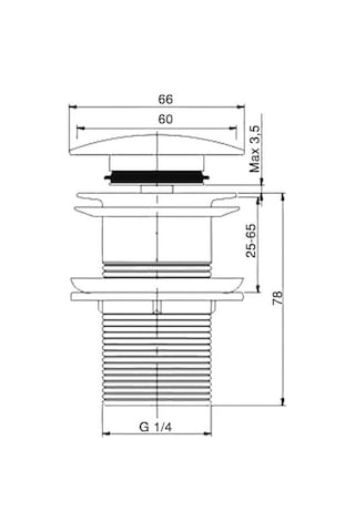 Fontana - Krom Sifon Üst Takımı Tahliye Deliksiz - Dr-04 Diğer