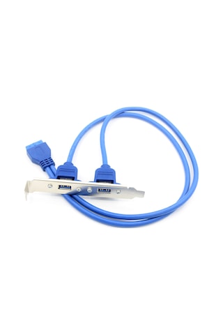4992 19 Pin USB 3.0 Arka Pci Panel Braketi 2 Port Çoklayıcı Kablo
