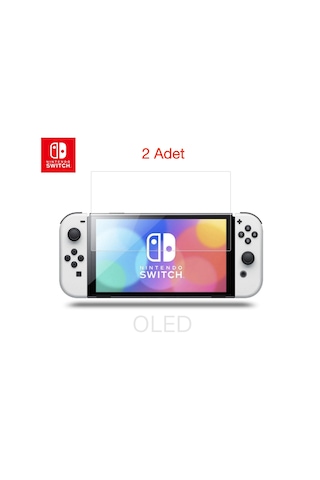 Nintendo Switch Oled Ekran Koruyucu Temperli Cam Premium Pro 9H 2