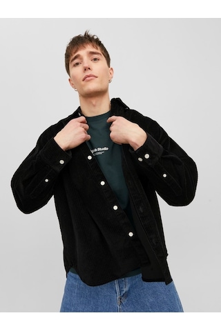 Jack & Jones Jack&jones Oversize Siyah Erkek Gömlek 12239321 001