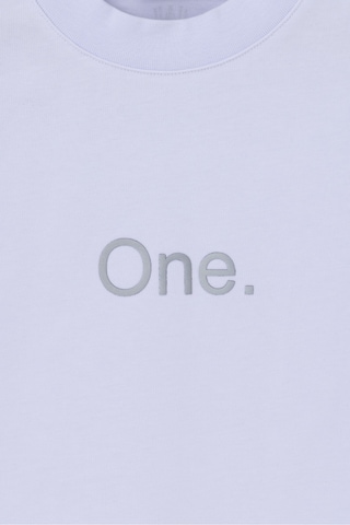 Wild Wood Garment Wild Wood "the One" Baskılı Premium Oversize T-shirt Beyaz