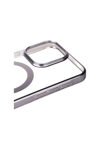 Apple Uyumlu iPhone 15 Pro Max Kılıf Wireless Şarj Özellikli Sert Pc Mat Riksos Magsafe