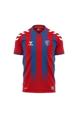 Hummel Karabük İdmanyurdu Çizgili Forma 25/26 Tek Üst Kırmızı