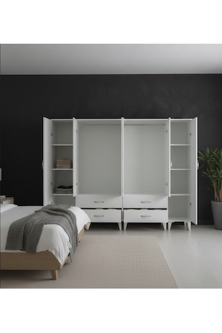 Odin 6 Kapaklı Dolap Gardırop Byz - M2