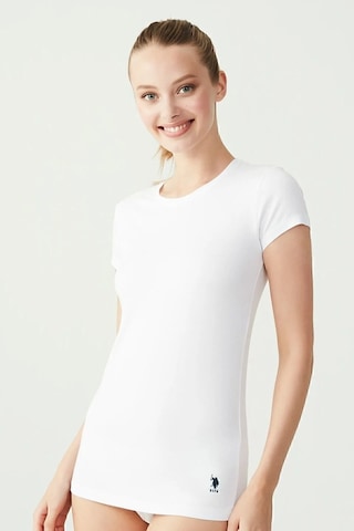 U.s. Polo Assn. Kadın Kısa Kollu Yuvarlak Yaka T-shirt Gri