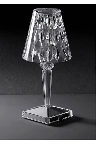 Akrilik Kristal Led Şarjlı Masa Üstü Lamba Kumandalı Rgb