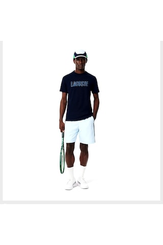 Lacoste Baskılı Tişört Lacivert