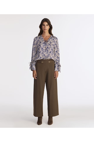 Yargıcı Wide Leg Yüksek Bel Pantolon 25kkpn3028x 208 Kahverengi