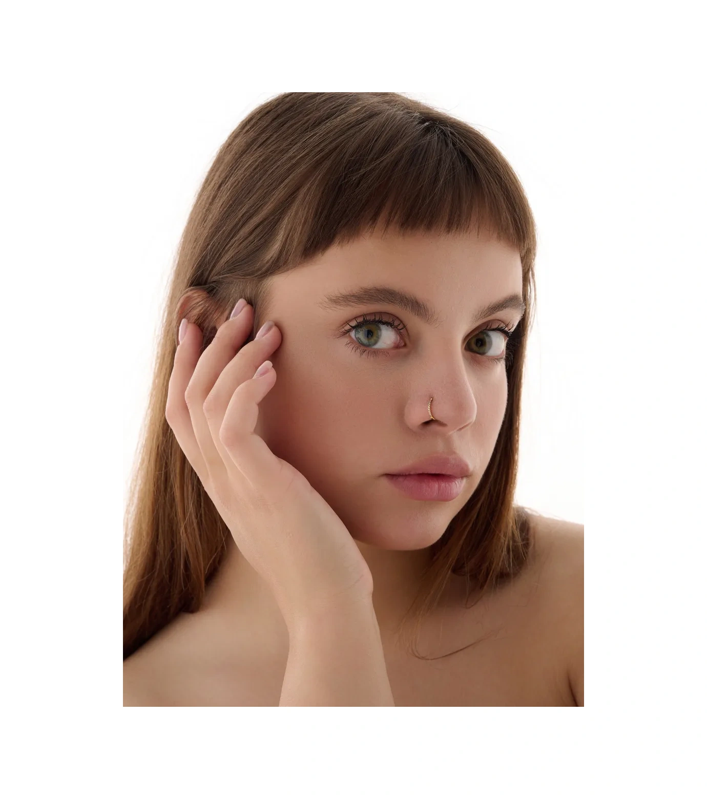 Vladı S Burun Kanadı Piercing İçin Klik Anahtar Halkası 442030456 Altın