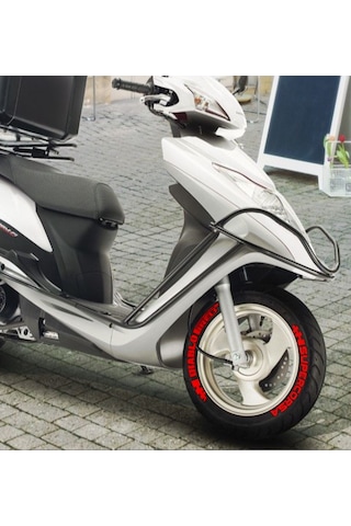 Lastik Yazısı Scooter Lastik Stikeri Motorsiklet 8 Adet