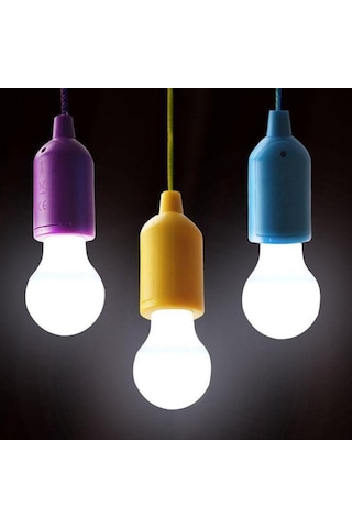 Cord Light Ch-6088 E27 Duy İpli Çek Yak Lamba Mor Pull