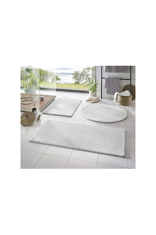 Sarar 3'lü Banyo Paspası Halısı Peluş Halı Klozet Takımı Beyaz 50x90-50x60-50x50 Sarar 3'lü Banyo Paspası Halısı Peluş Halı Klozet Takımı Beyaz 50x90-50x60-50x50