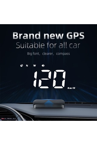 Suofeng "3.5 İnç Araç Hud Göstergesi: Gps Hız Göstergesi, Yorgunluk Ve Hız Uyarı Sistemi İle Güvenli Sürüş"