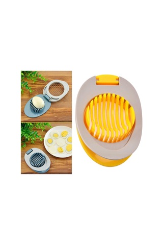 Suntek Magideal Paslanmaz Çelik Doğrama Bölmesi Yumurta Kesici Sarı