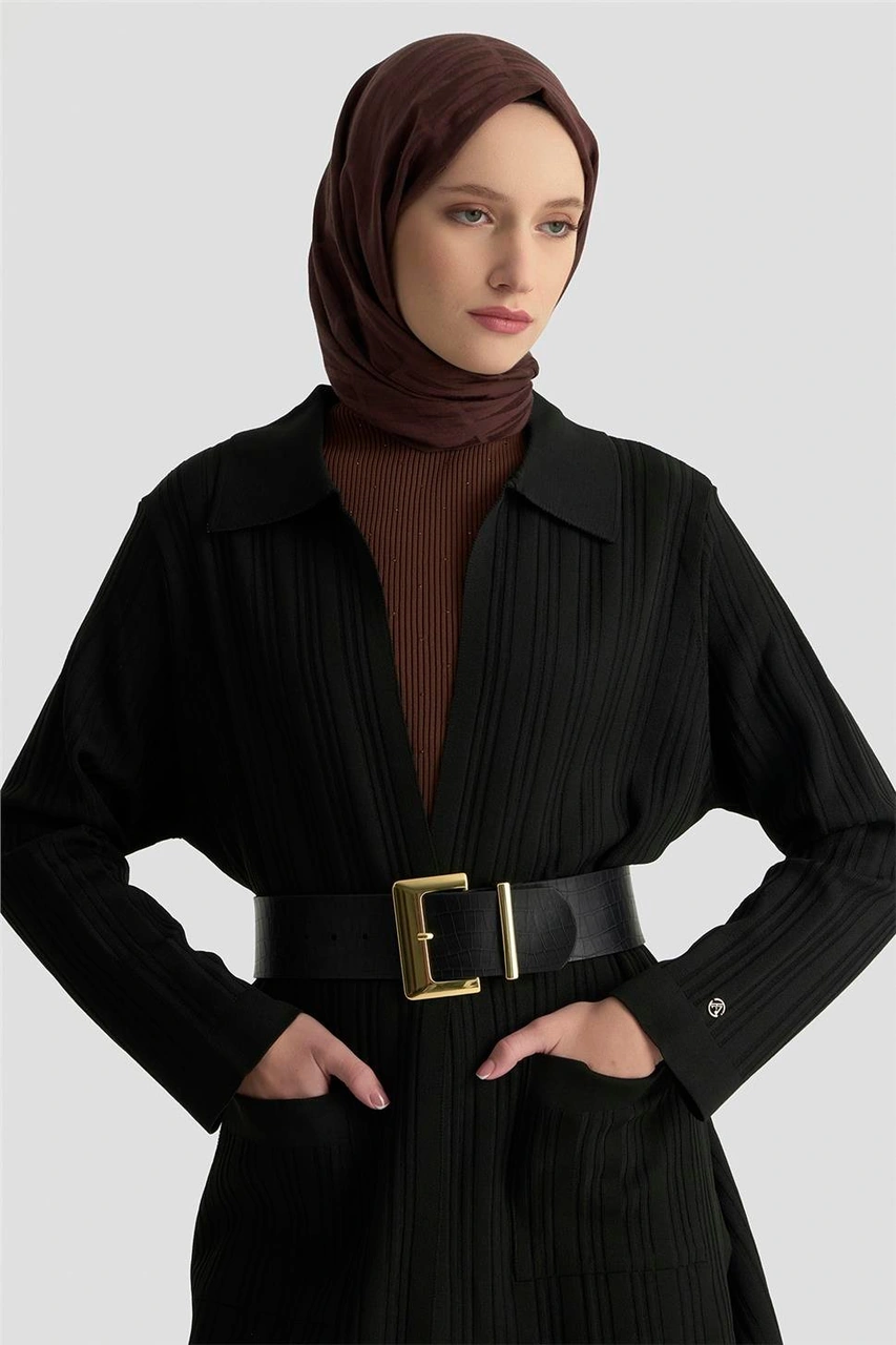 Armine Cepli Triko Giyçık 25ktd569 Siyah Siyah