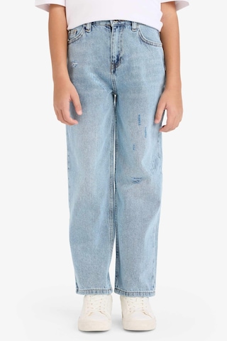 Defacto Erkek Çocuk Loose Fit Yırtık Detaylı Düz Paça Jean Pantolon G6698a826spnm39 Mavi-nm39