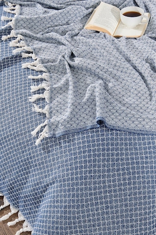 Çift Kişilik Yatak Pikesi Alice 200 X 230 Cm İndigo