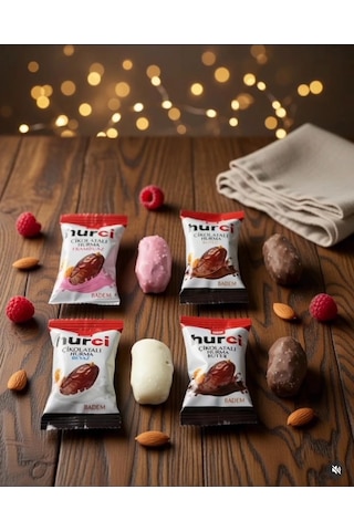 Hurci Sütlü Çikolata Kaplı Bademli Hurma 250 G