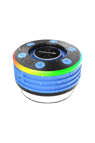 Teltree T7a Mavi Ipx7 Su Geçirmez Banyo Hoparlörü - Bt 5.2, Fm Radyo, 15m Menzil, Susturucu Ve Darbe Dayanıklı Minik Kablosuz Ses Sistemi