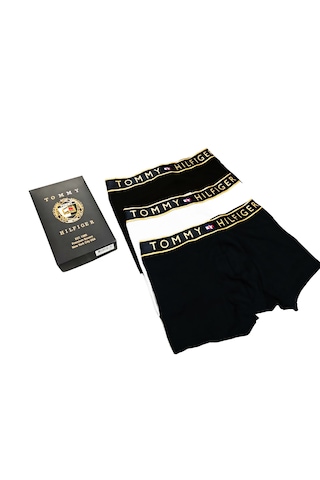 Tommy Hilfiger Erkek Boxer 3"lü Set Çok Renkli