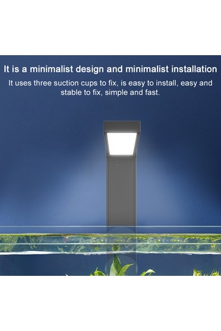 Dofolink Masaüstü Akvaryum Led Işığı - 6 Mavi Beyaz + 1 Gece Işığı, Dokunmatik Kontrol, Su Geçirmez, 3 Süspansiyon Aleti İle Sabitlenir Çok Renkli