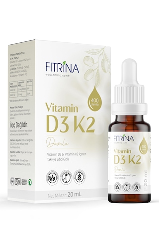 Fıtrina Vitamin D3k2 Damla 20 Ml